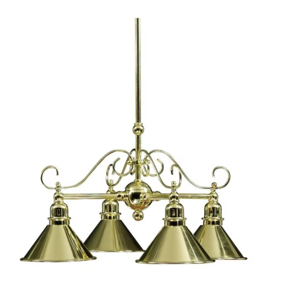 Portfolio Polished Brass Transitional Chandelier